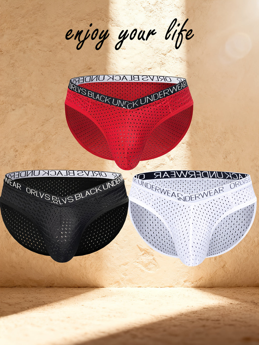 Slip taille basse séchage rapide homme — lot de 2, uni