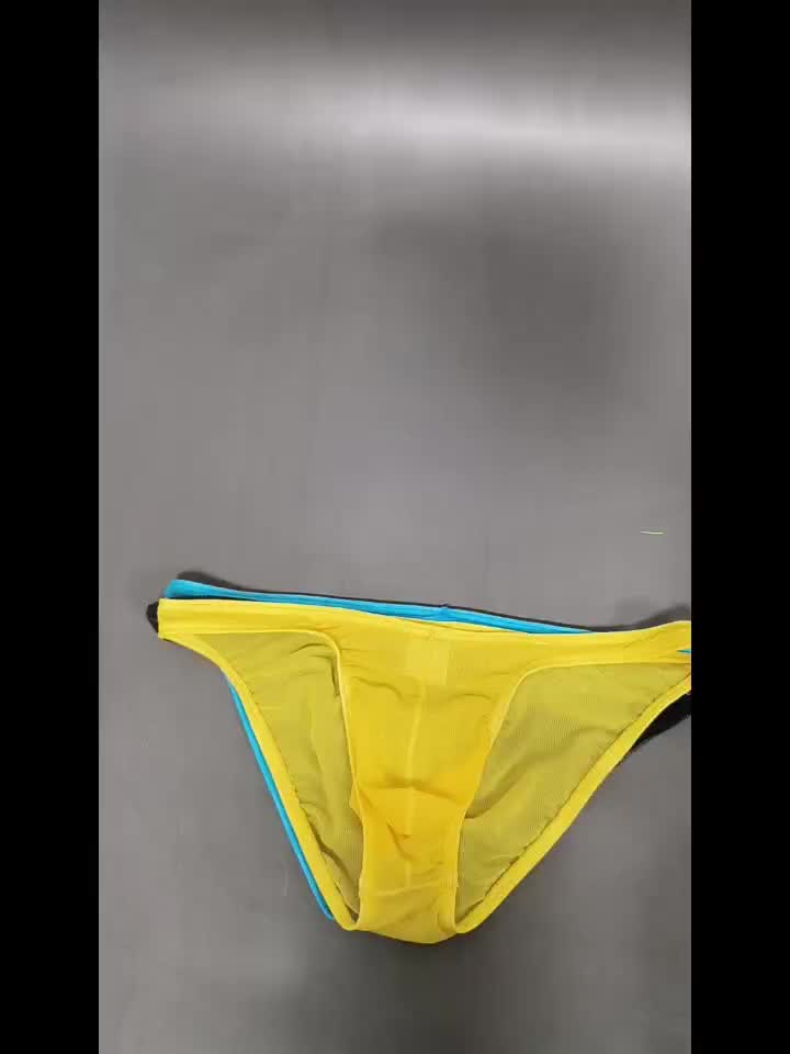 Slip microfibre homme — lot de 4, abrikois + rose + jaune + bleu clair