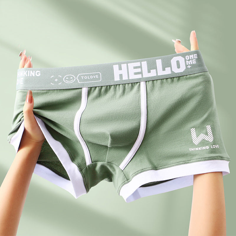 Boxer homme — lot de 10, assorti noir et vert