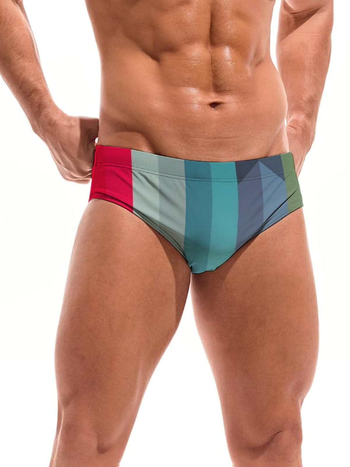 Slip microfibre homme, multicolore, multicolore (modèle 4)