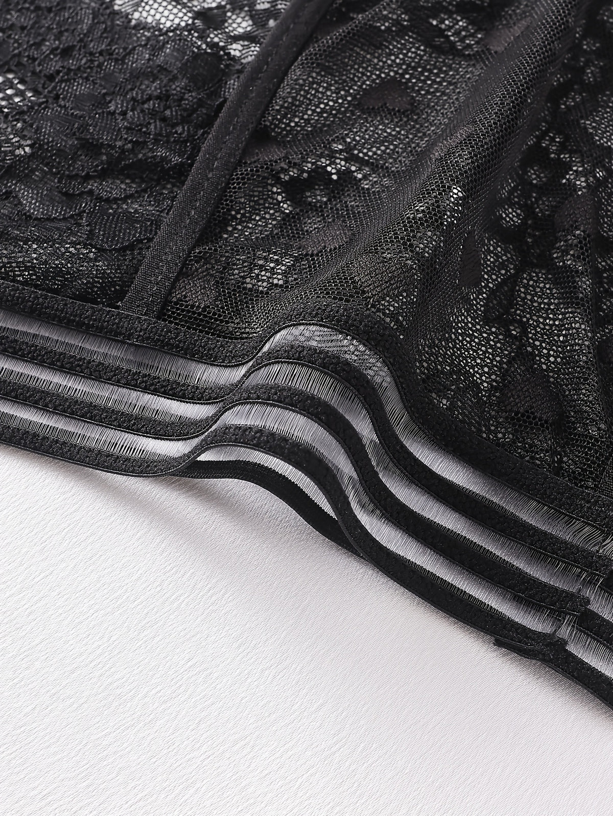 Slip taille basse microfibre homme, noir — vue 5 Image