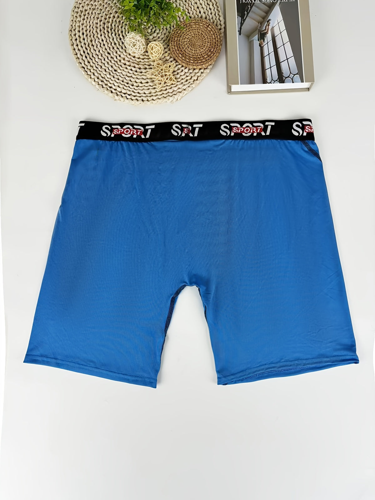 Boxer long grande taille microfibre homme — lot de 6, uni