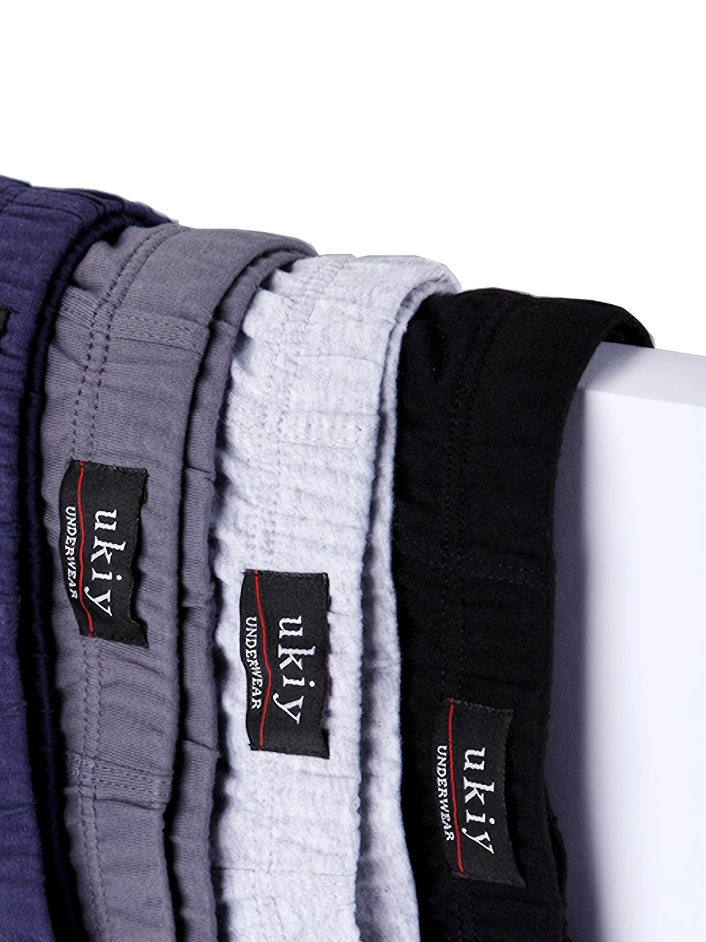 Boxer grande taille respirant coton homme — lot de 3, uni, du 3XL au 1XL (modèle 3)