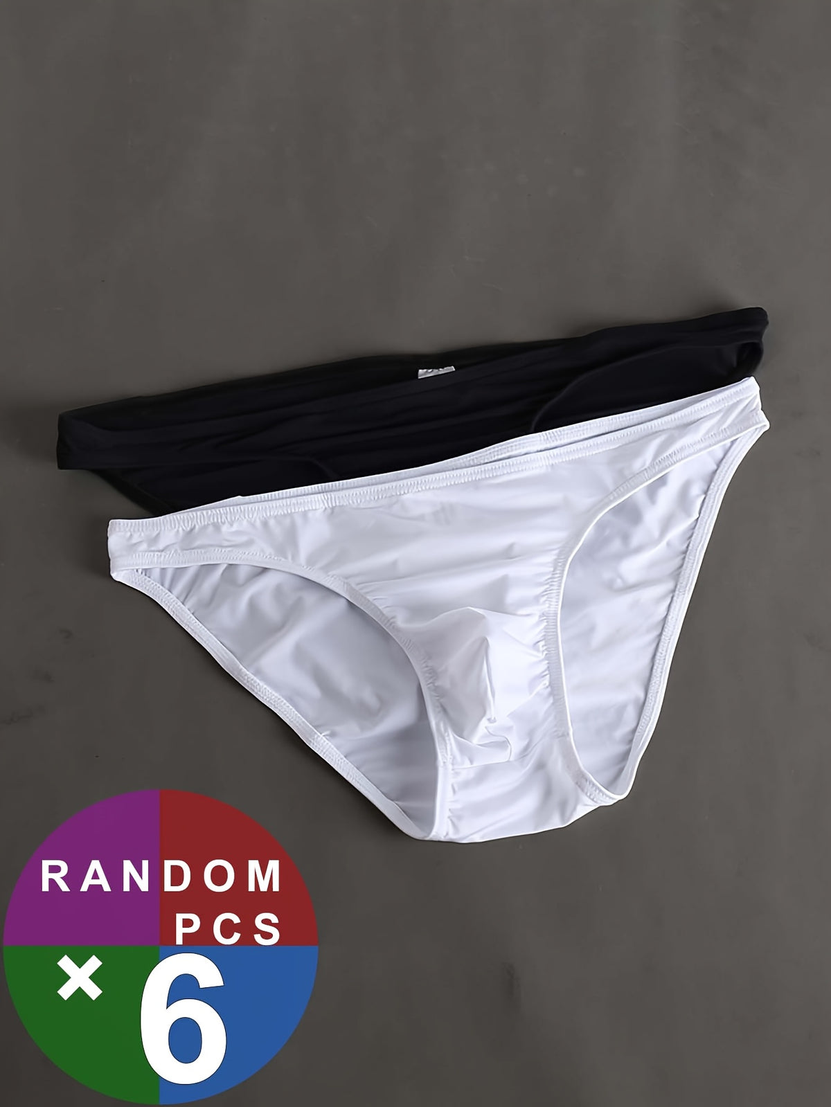 Slip de sport respirant microfibre homme — lot de 6, uni, du S au XXL