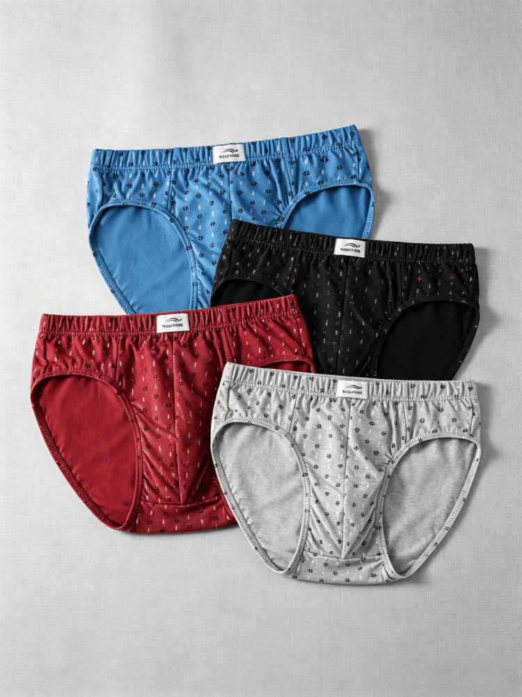 Slip large grande taille coton homme — lot de 8, uni