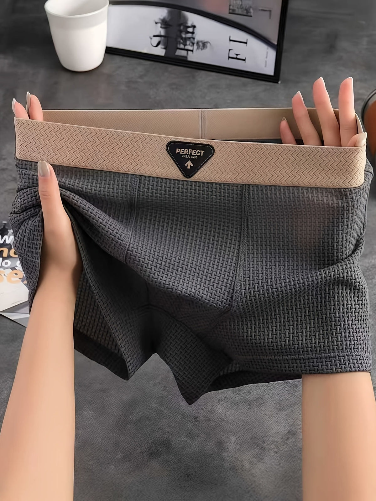 Boxer microfibre homme — lot de 8, imprimé