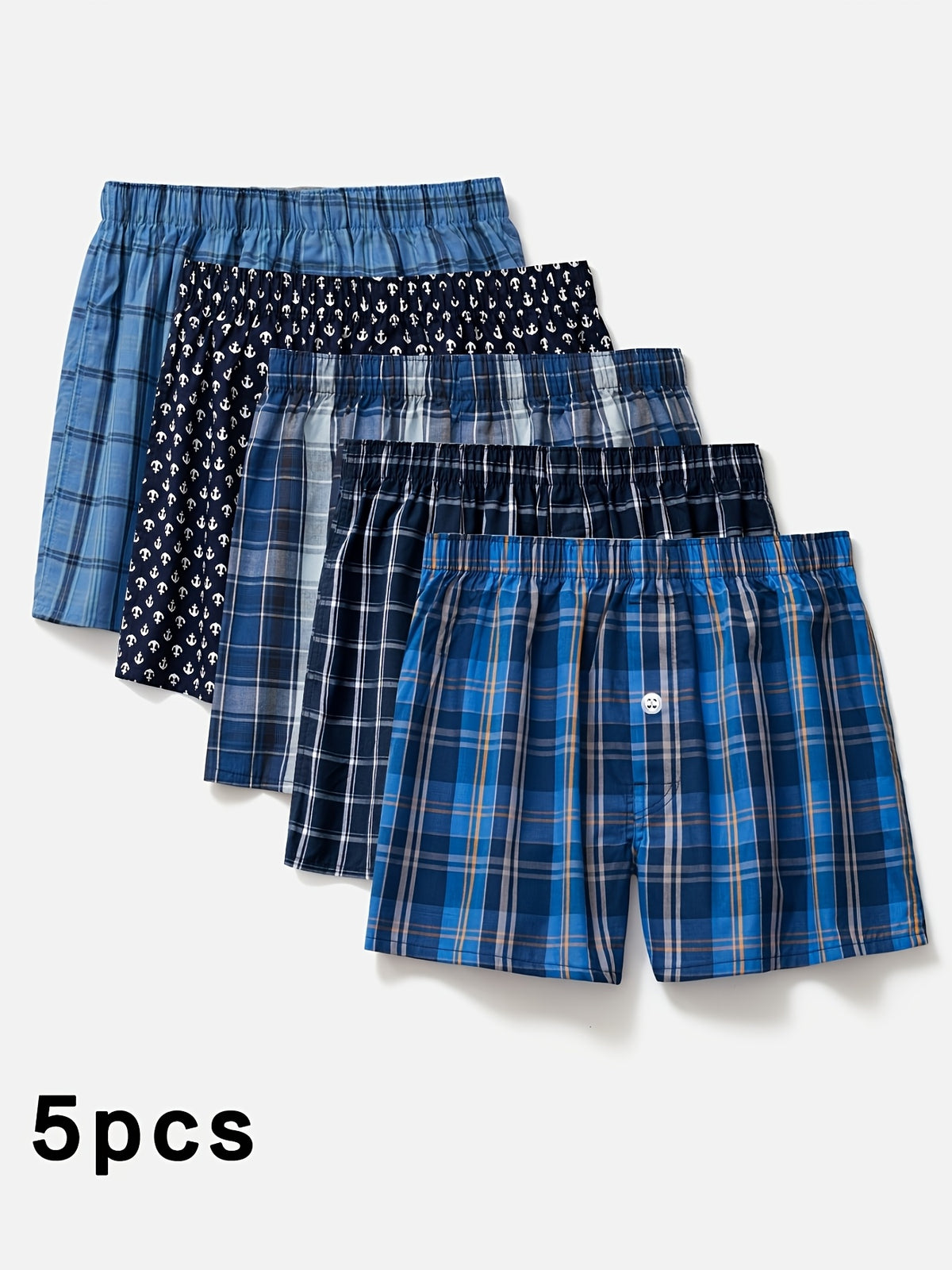 Boxer respirant coton homme — lot de 5