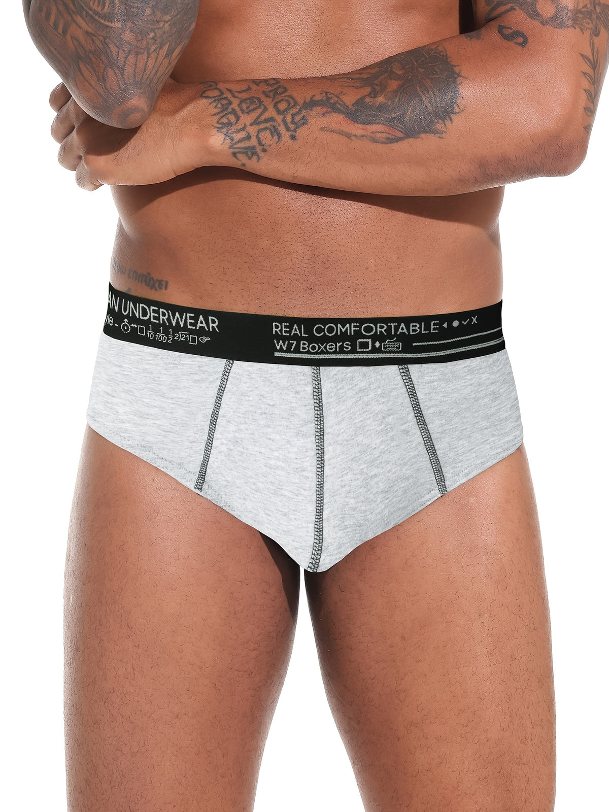 Slip coton homme — lot de 10, lavable en machine, 5 % d'élasthanne