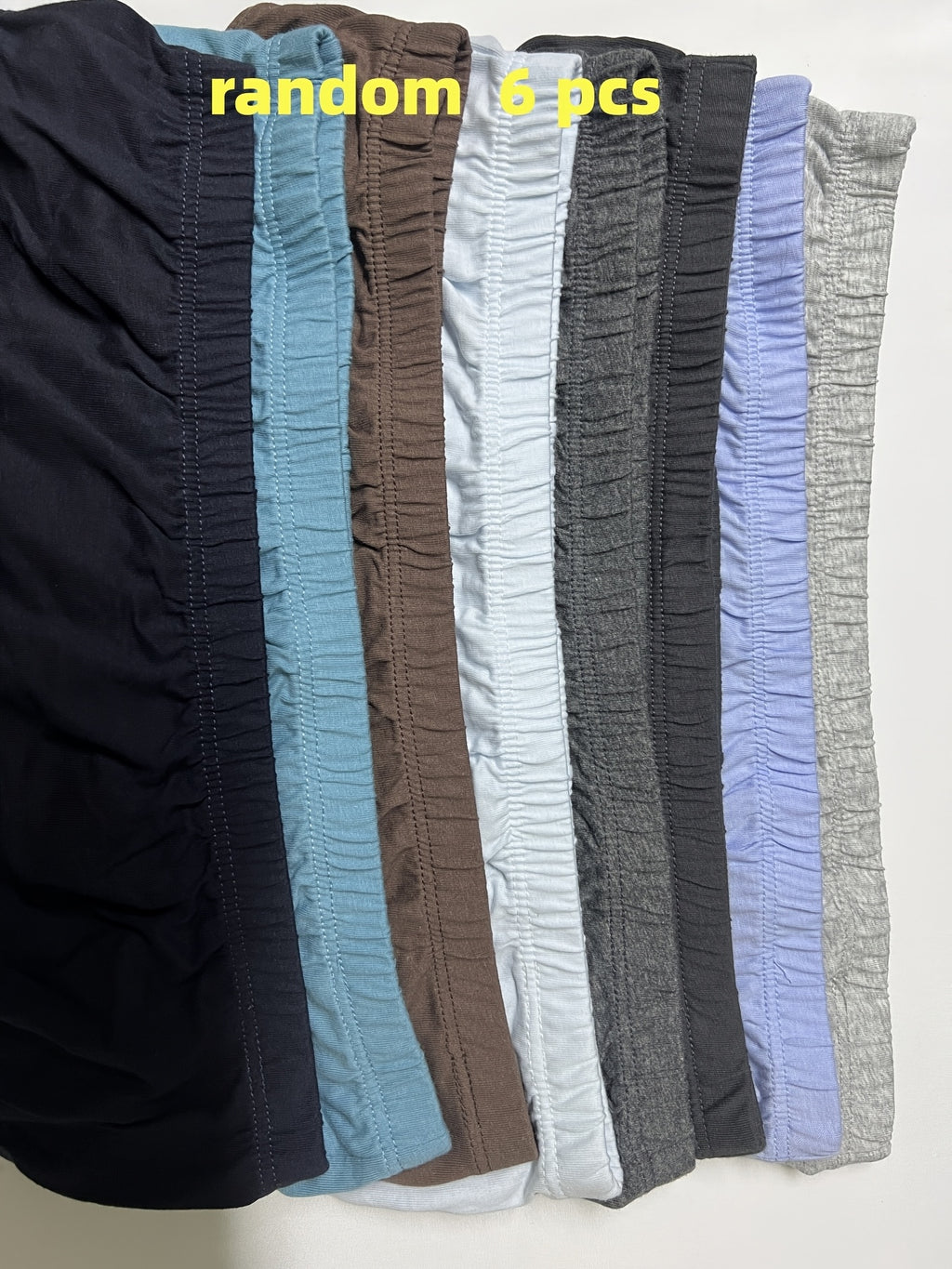 Slip large coton homme — lot de 6, uni