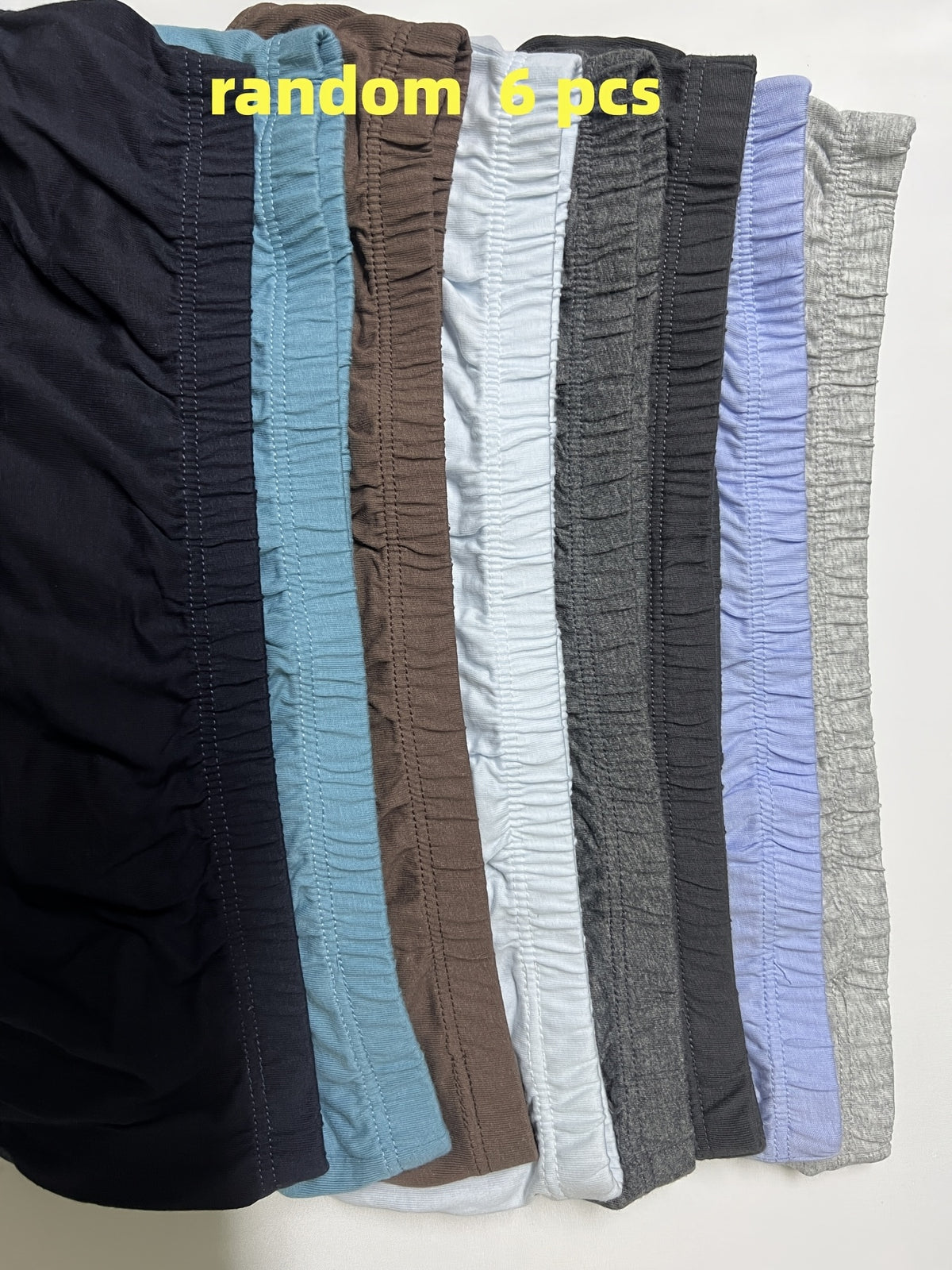 Slip large coton homme — lot de 6, uni