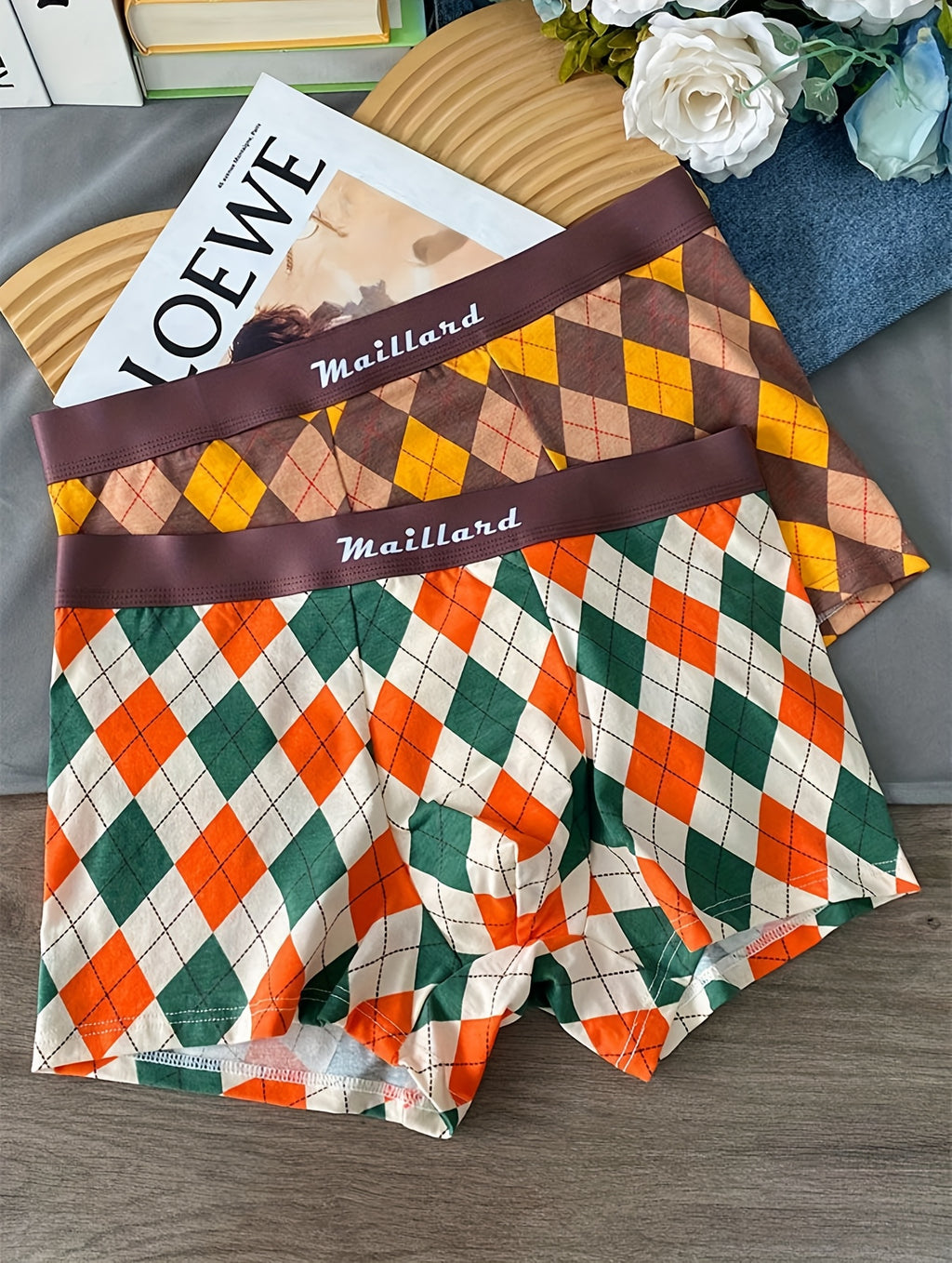 Boxer coton homme — lot de 3, assortiment S
