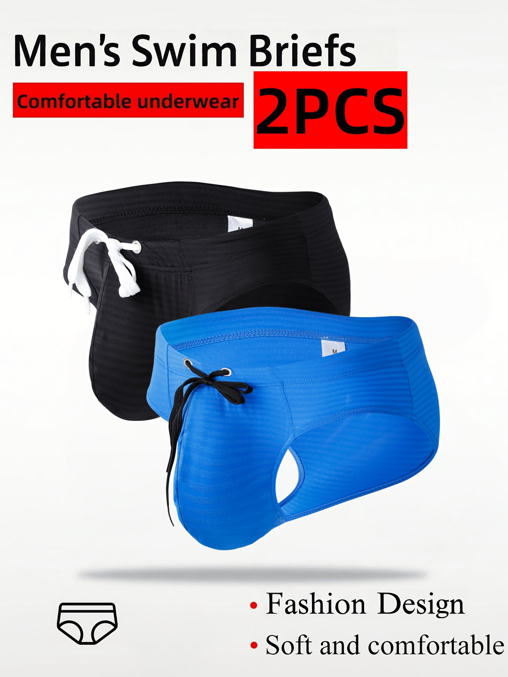 Boxer homme — lot de 2, uni, du S au XL