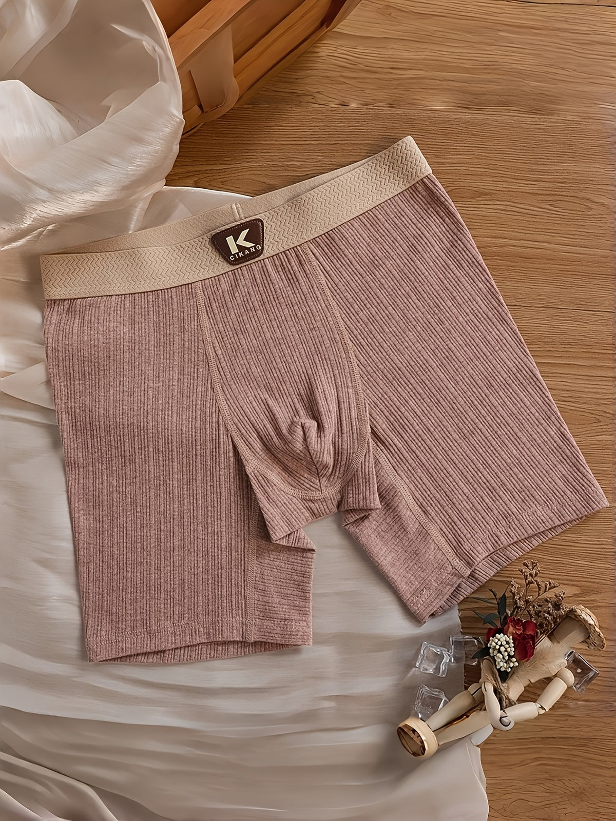 Boxer long large coton homme — lot de 4, uni