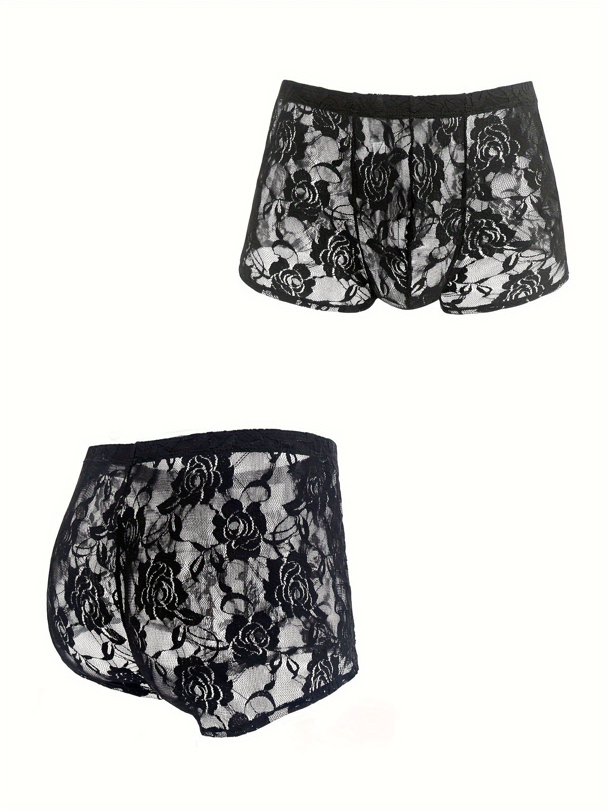 Slip grande taille extensible homme, fleuri — vue 3 Image