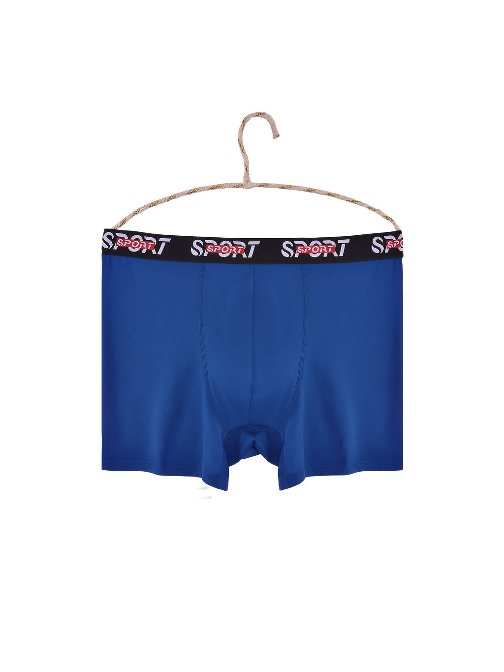 Boxer grande taille de sport microfibre homme — lot de 5, uni, assortiment S