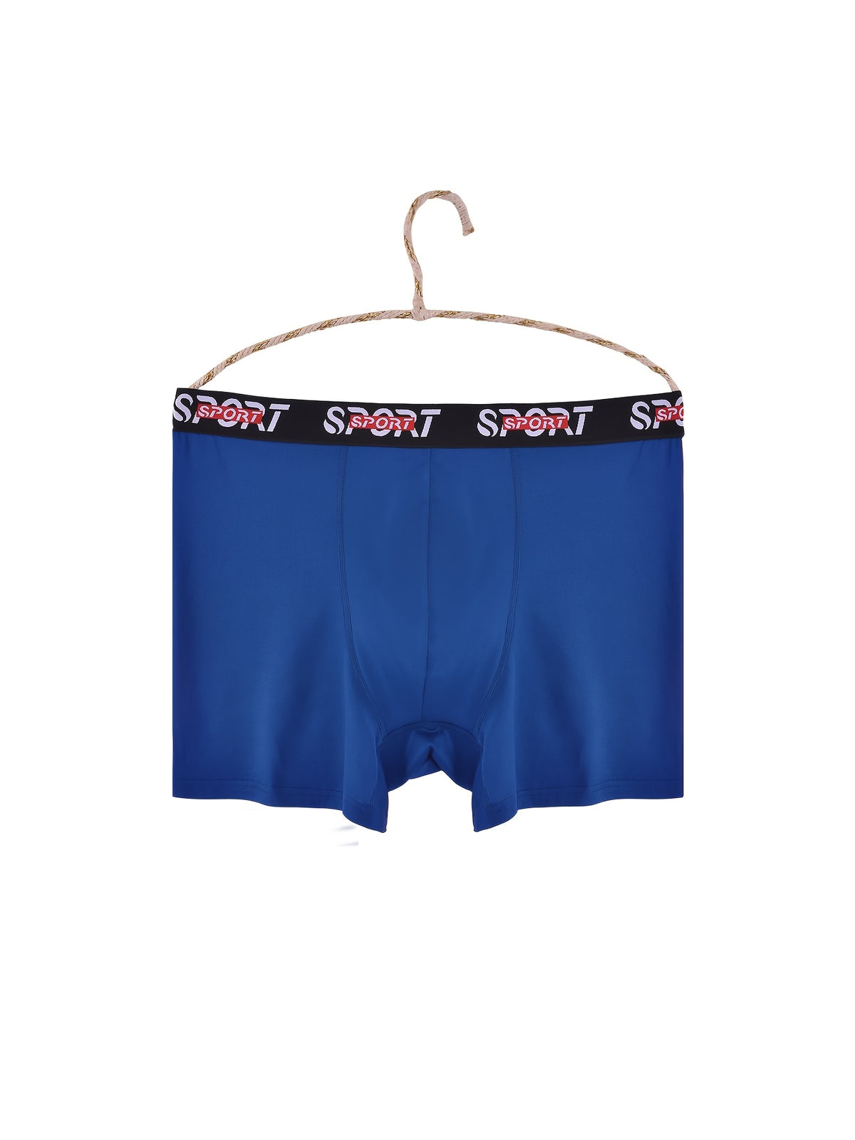 Boxer grande taille de sport microfibre homme — lot de 5, uni, assortiment S