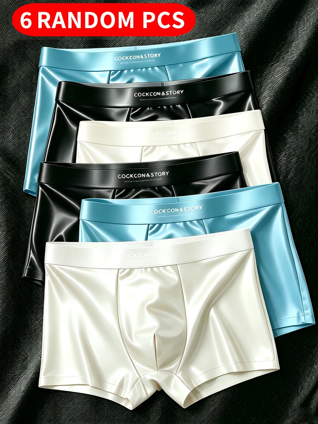 Boxer de sport d'intérieur microfibre homme — lot de 6, uni