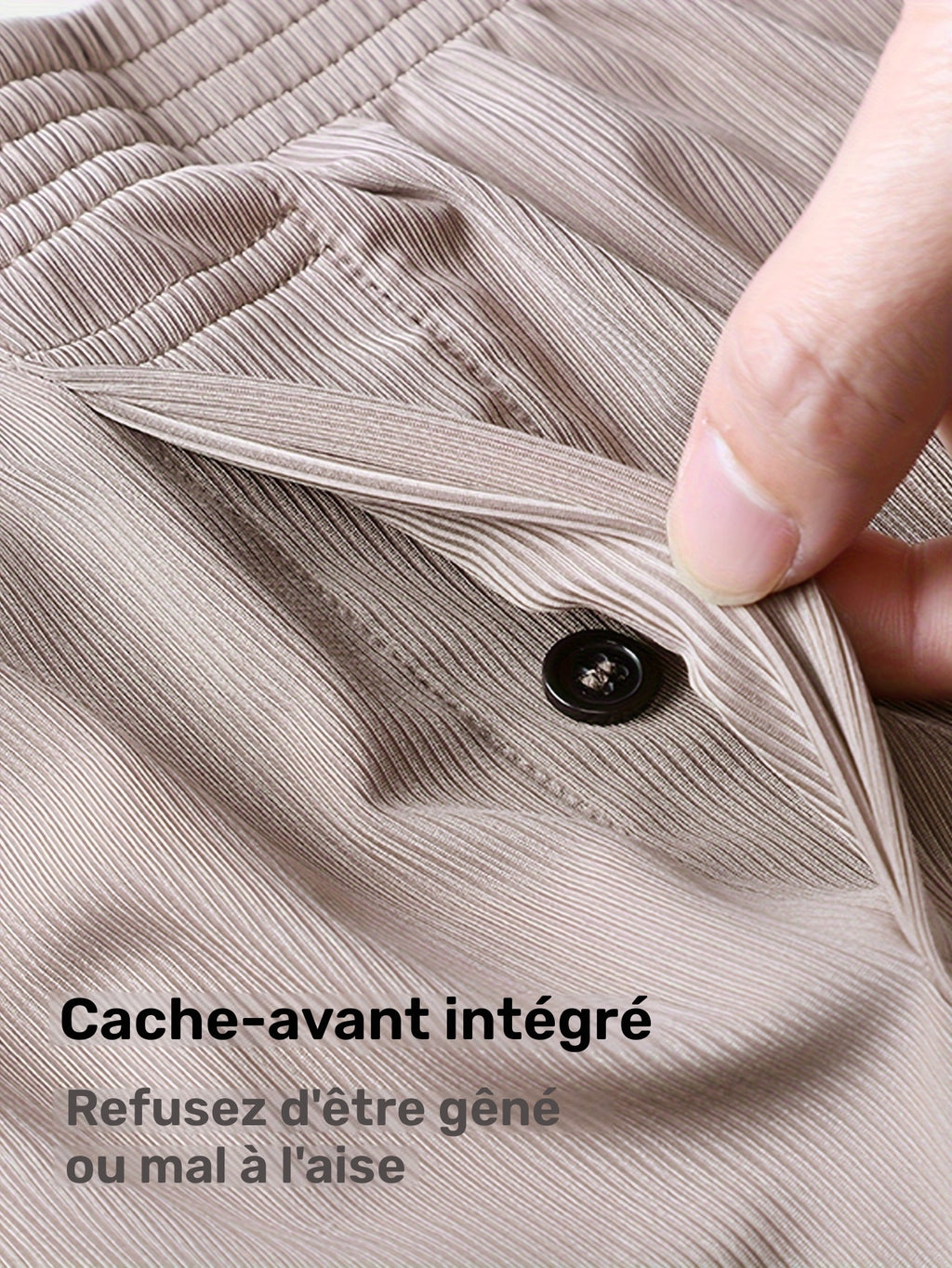Boxer large de sport microfibre homme — lot de 3, rayé