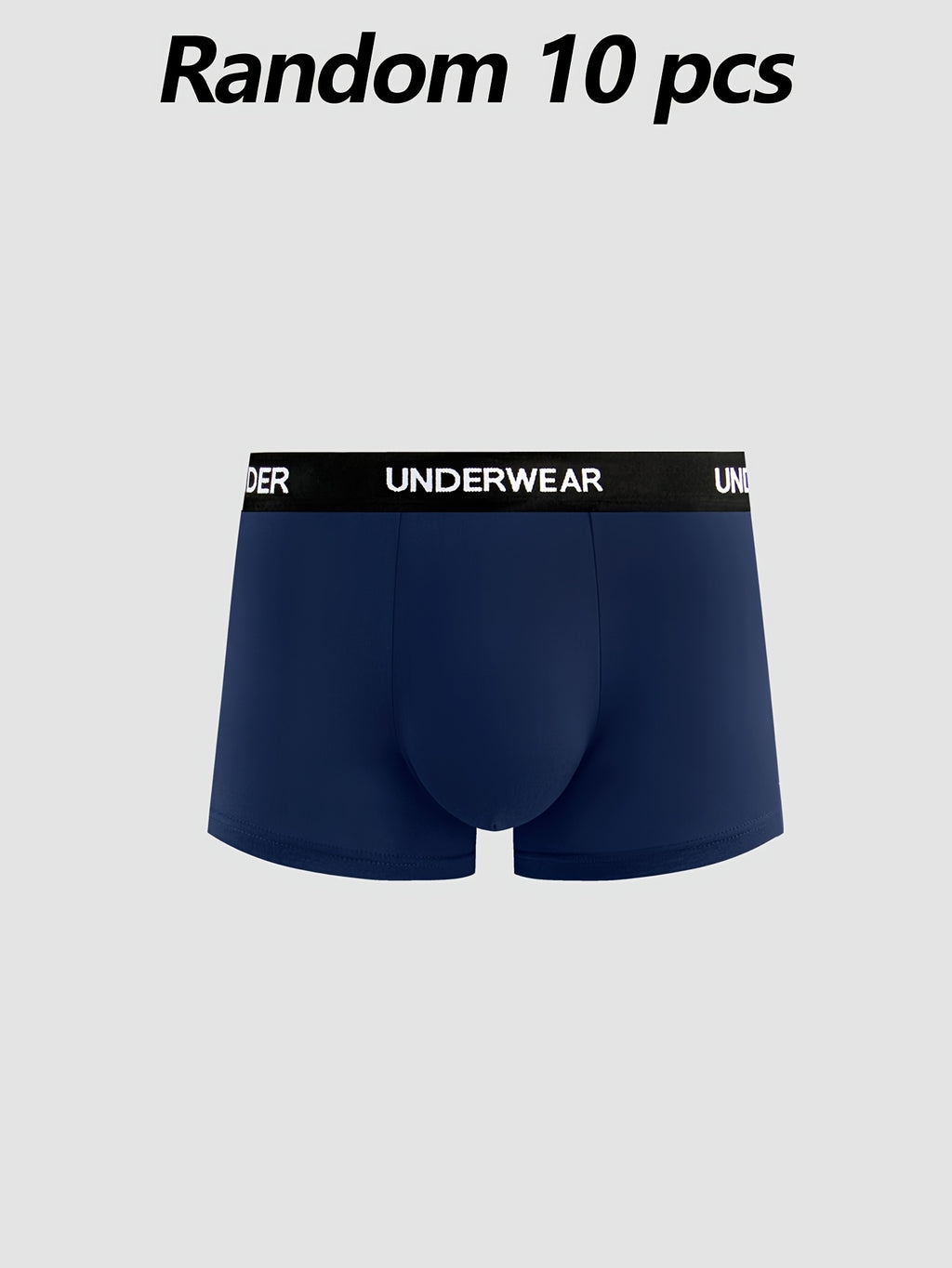 Boxer de sport respirant coton homme — lot de 10, uni, du S au XXL