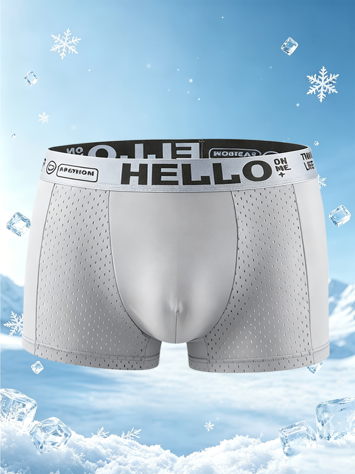 Boxer grande taille séchage rapide microfibre homme — lot de 4, uni