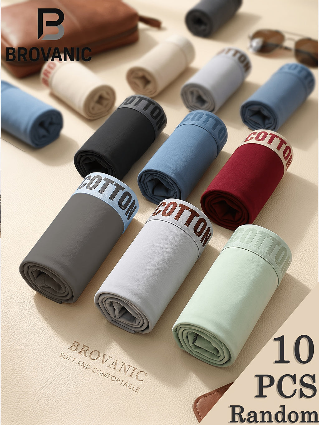 Boxer grande taille respirant coton homme, variétés assorties