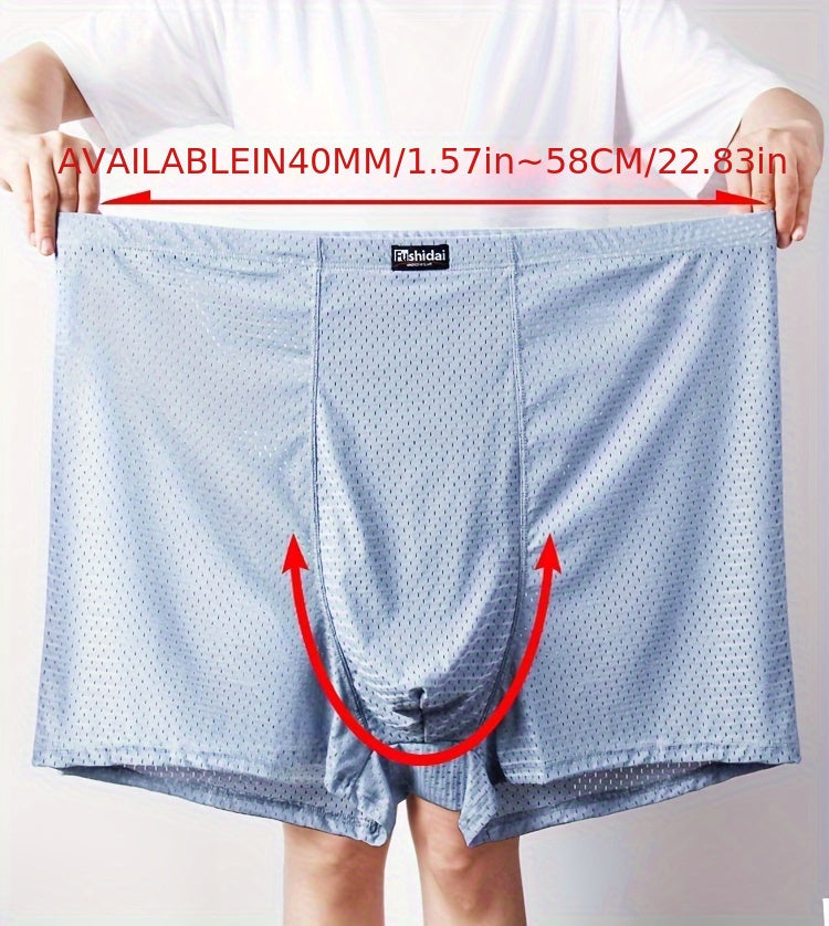 Boxer taille haute long microfibre homme — lot de 3