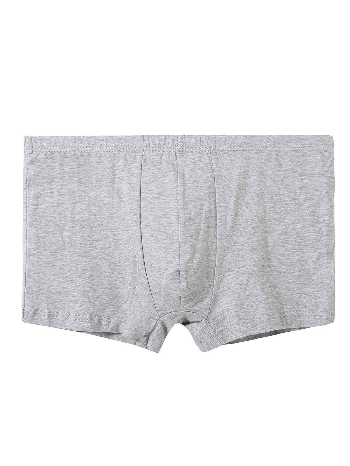 Boxer taille haute large coton homme — lot de 6, uni