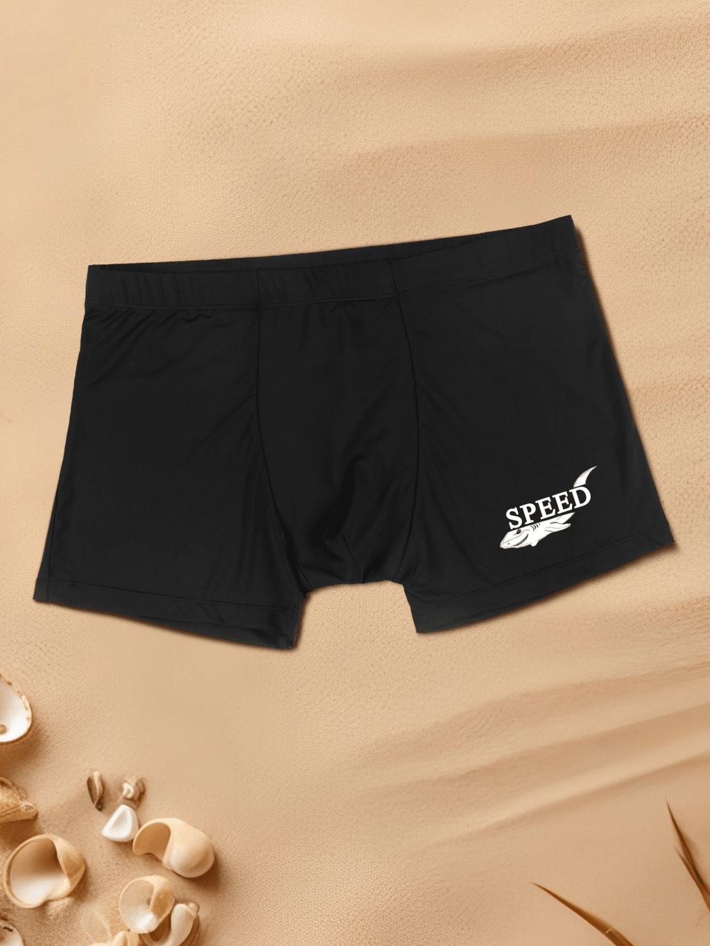 Boxer de sport séchage rapide microfibre homme, noir, noir