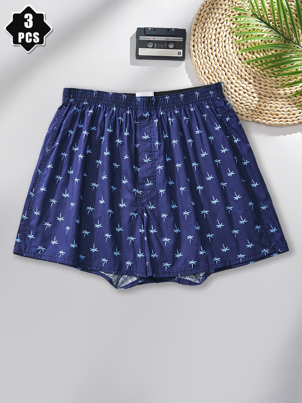 Boxer large de sport coton homme — lot de 3