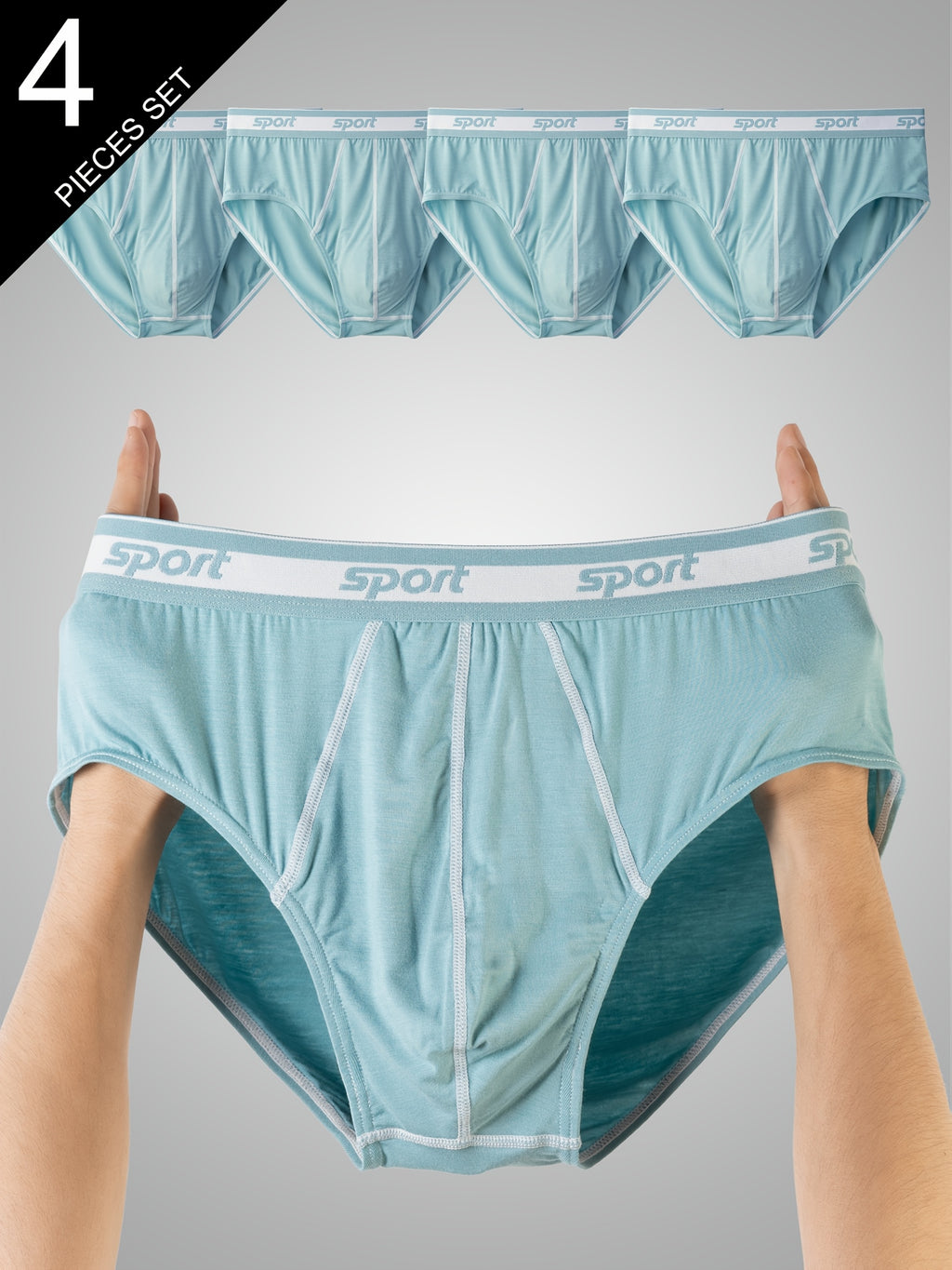 Slip large homme — lot de 4