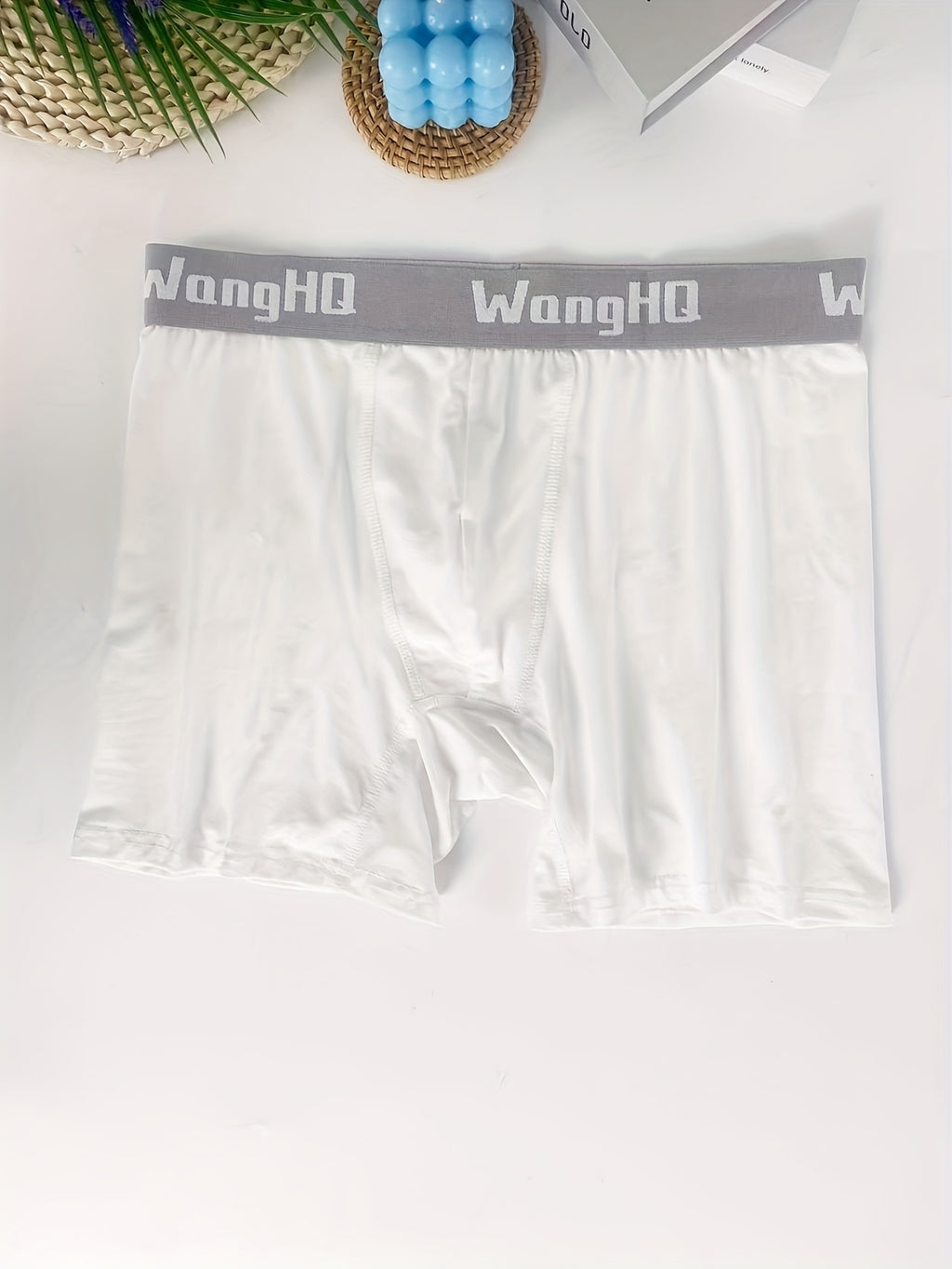 Boxer long de sport coton homme — lot de 3, uni