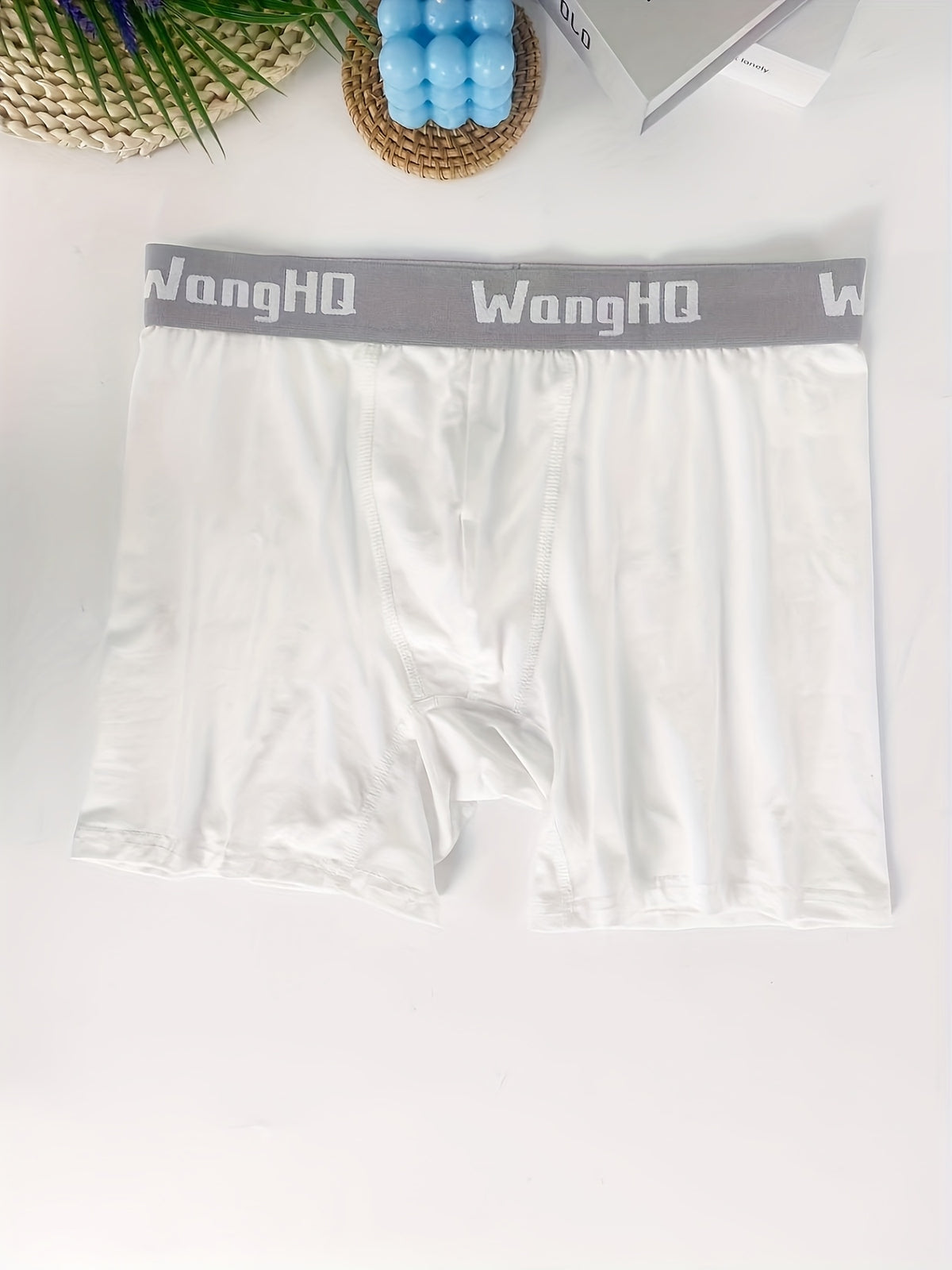 Boxer long de sport coton homme — lot de 3, uni