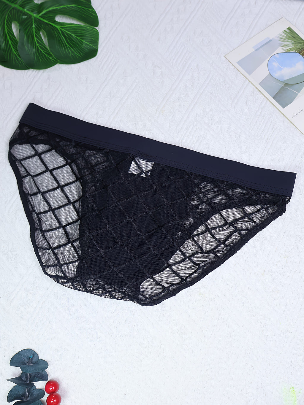 Slip respirant homme, noir