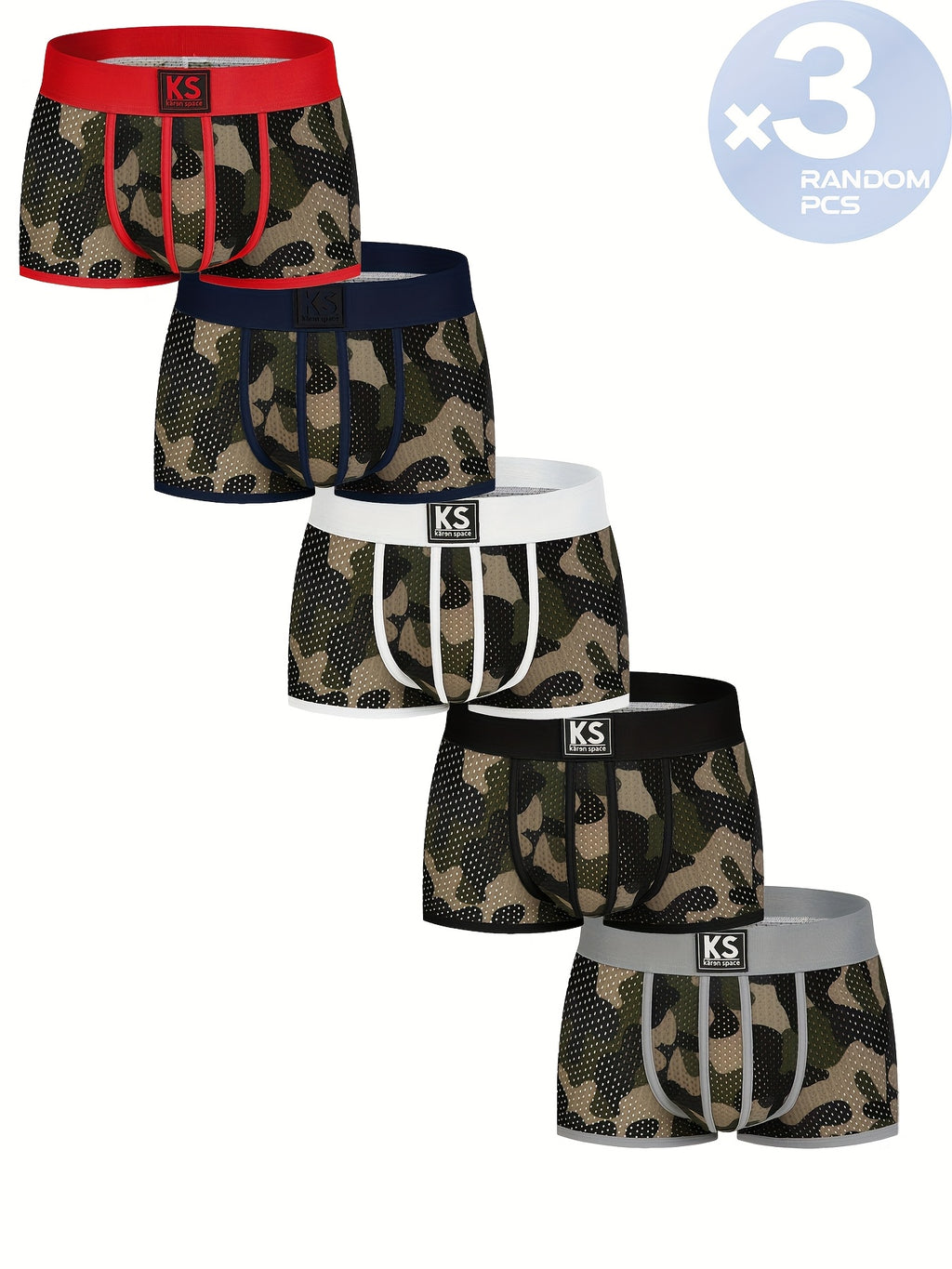 Boxer respirant microfibre homme — lot de 3