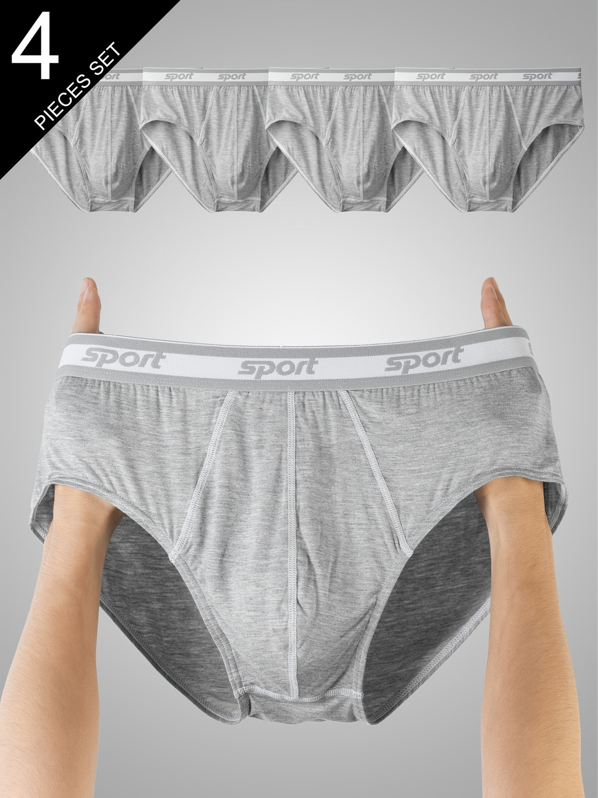 Slip large homme — lot de 4