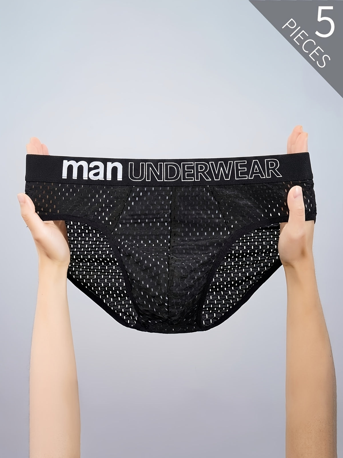Slip large grande taille microfibre homme — lot de 5, uni
