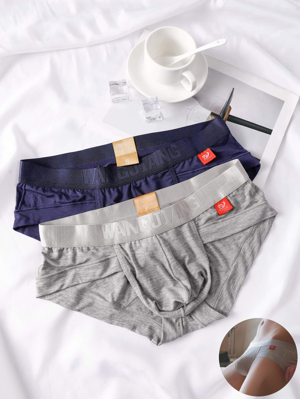 Boxer d'intérieur modal homme — lot de 2, uni