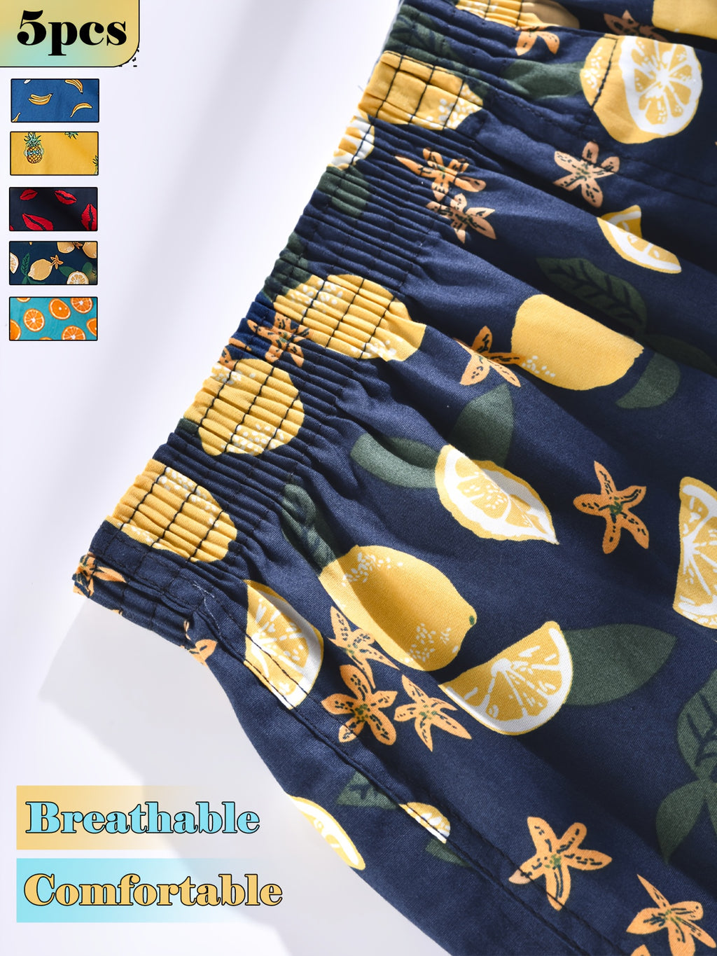 Boxer large de sport coton homme — lot de 5