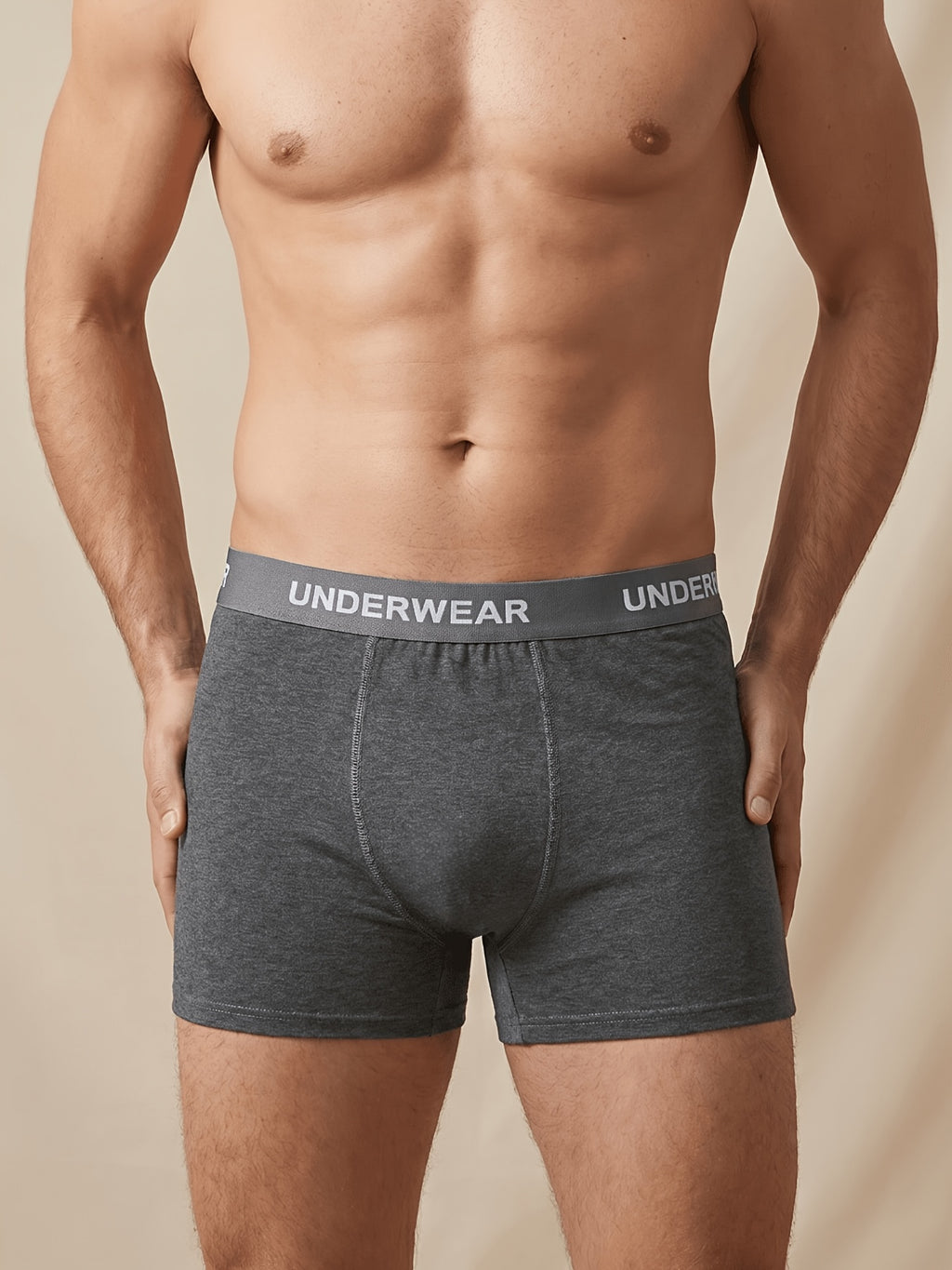 Boxer homme — lot de 5, uni