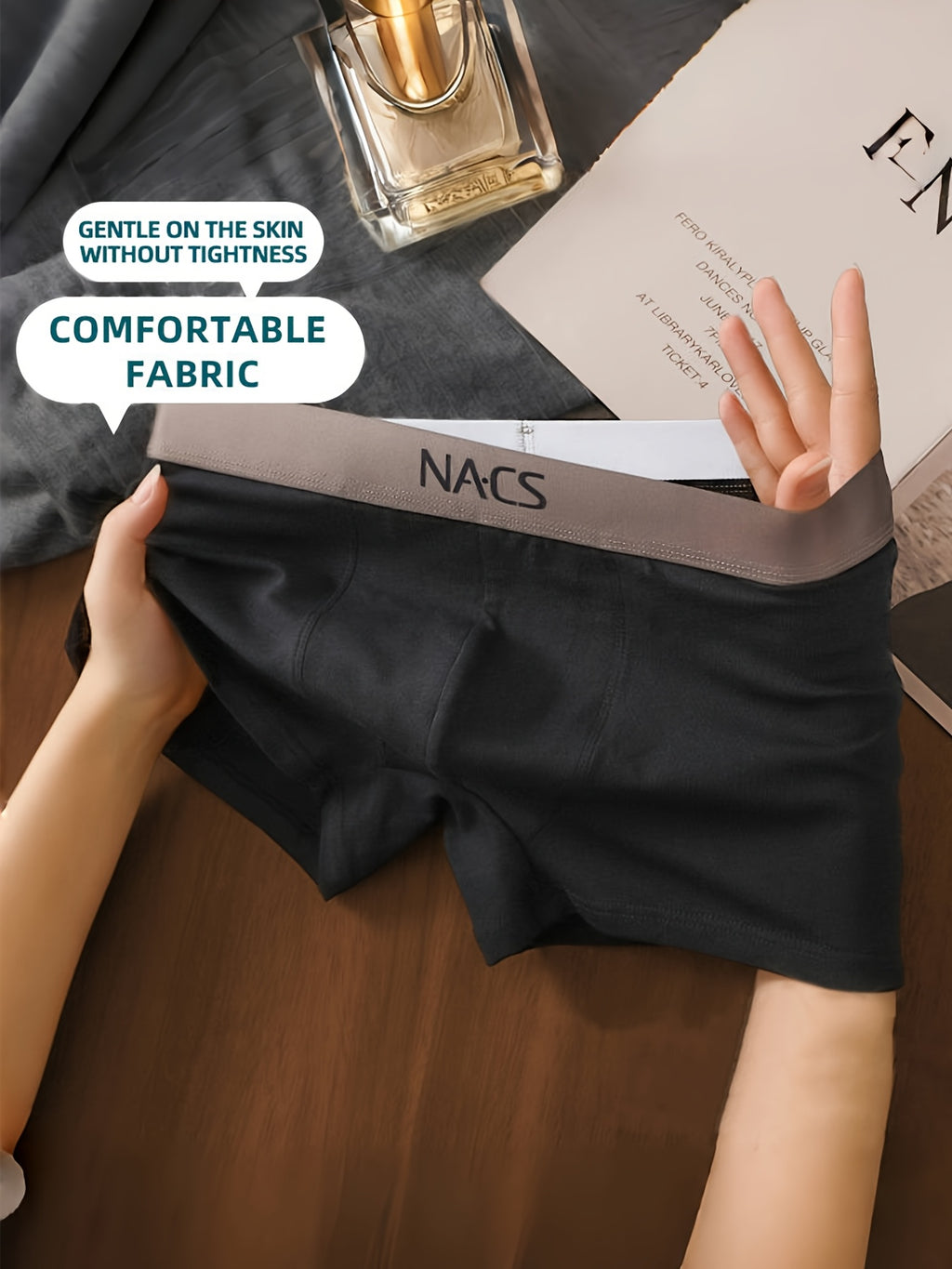 Boxer large de sport coton homme — lot de 4, imprimé