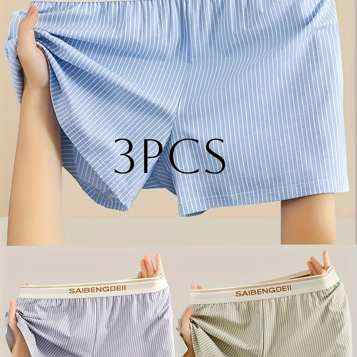 3 Pièces Couleurs Mélangées