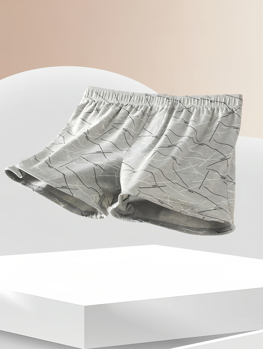 Boxer coton homme — lot de 3, imprimé, assortiment S, du S au XL