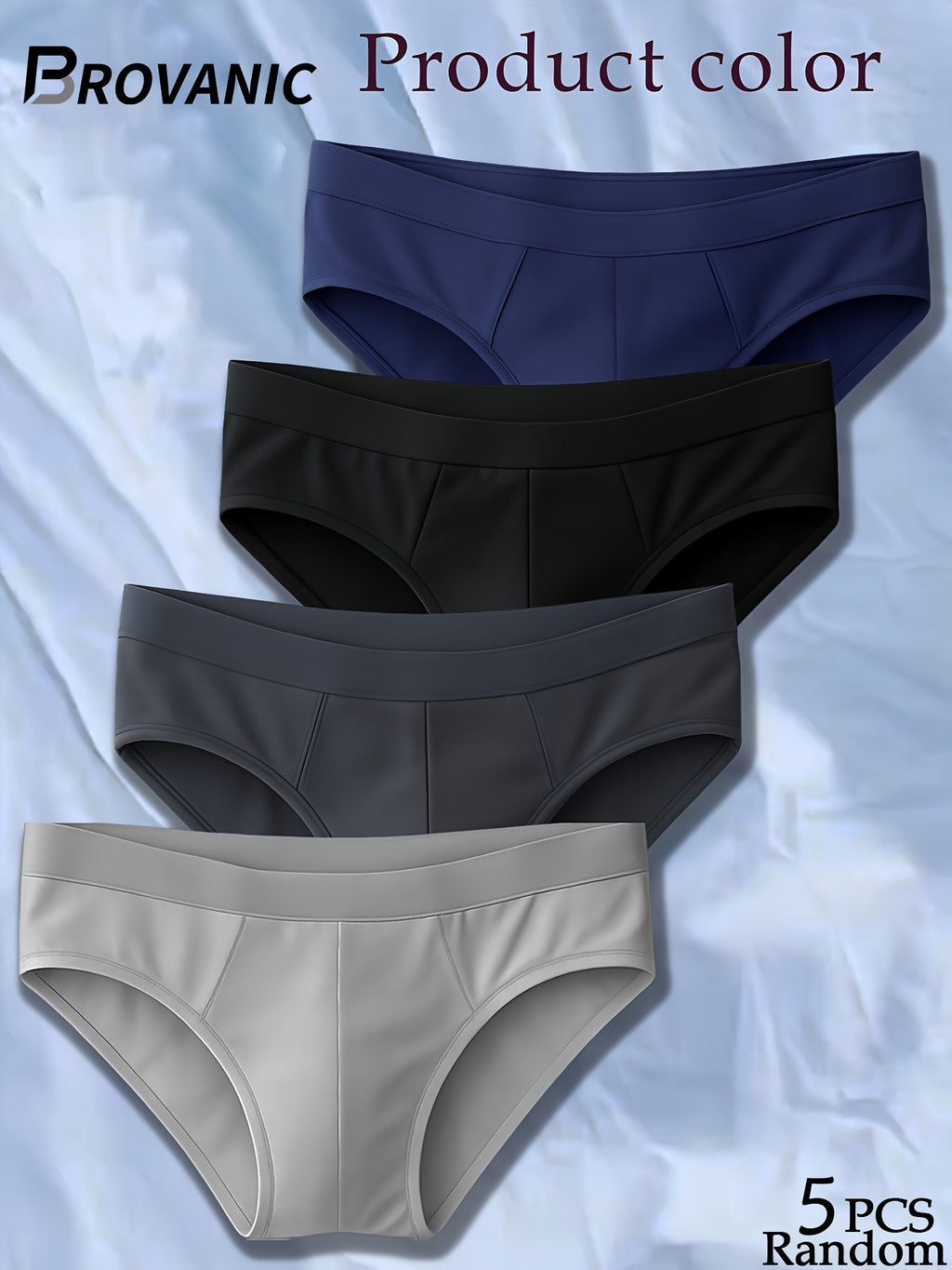 Slip microfibre homme — lot de 5, uni, du XS au XL
