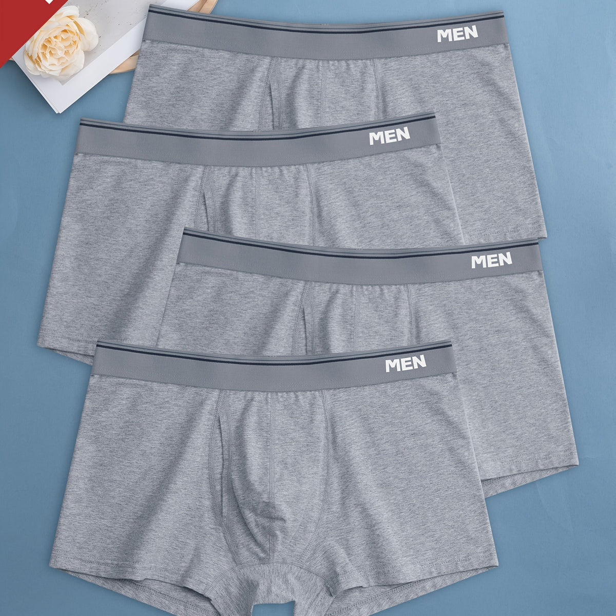 4 Lumières Fleur Gris Ceinture Repassage Blanc HOMME Image