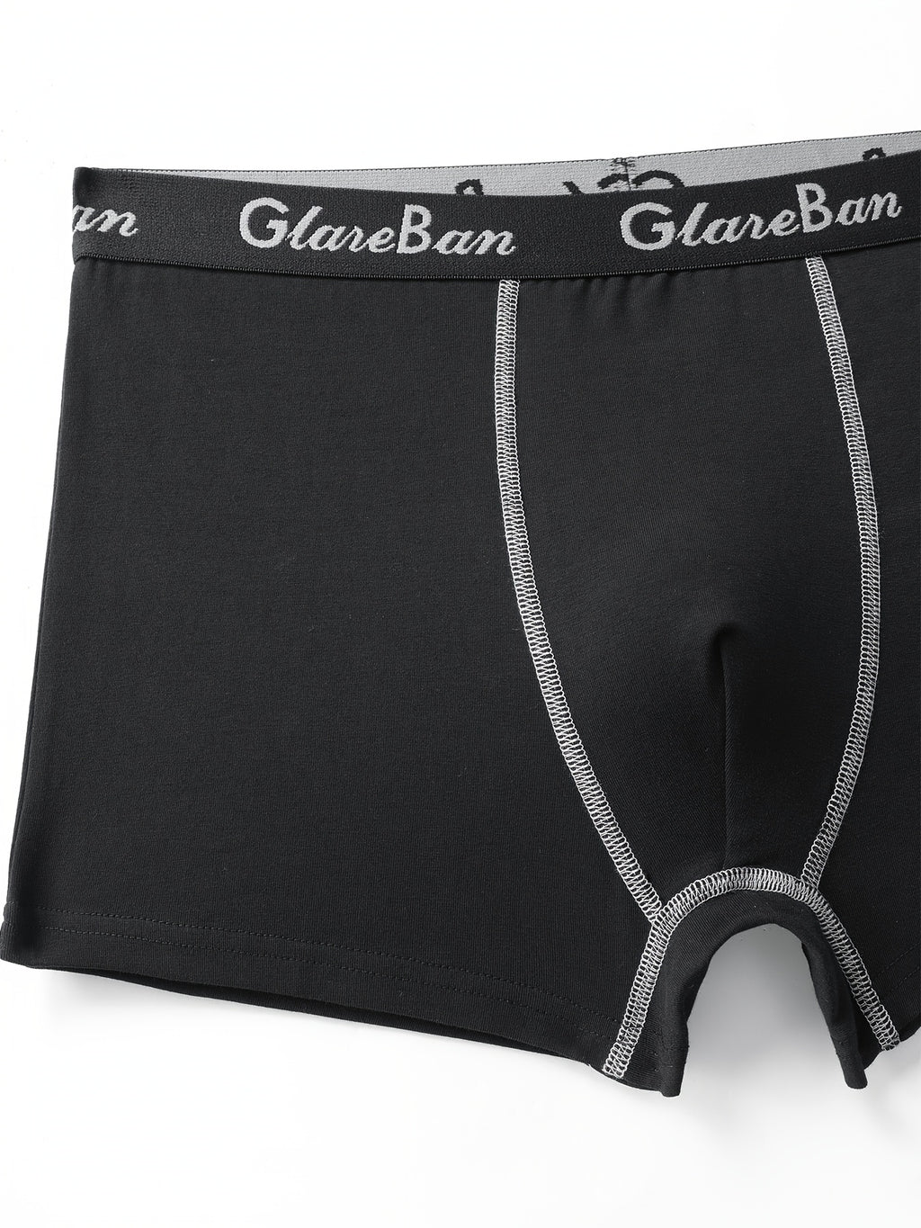 Boxer de sport coton homme — lot de 5, uni, assortiment E (modèle 4)