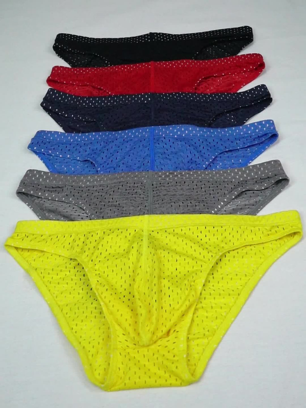 Slip de sport séchage rapide microfibre homme — lot de 6, uni