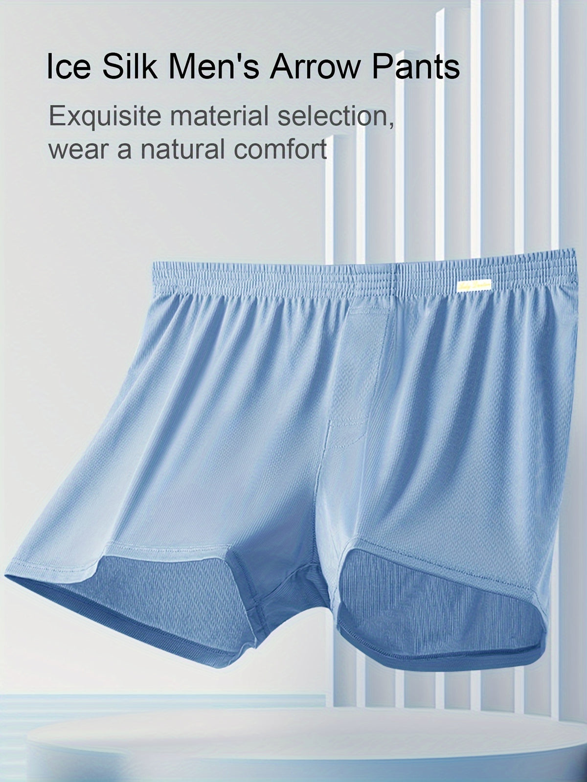 Boxer large de sport microfibre homme — lot de 3, rayé