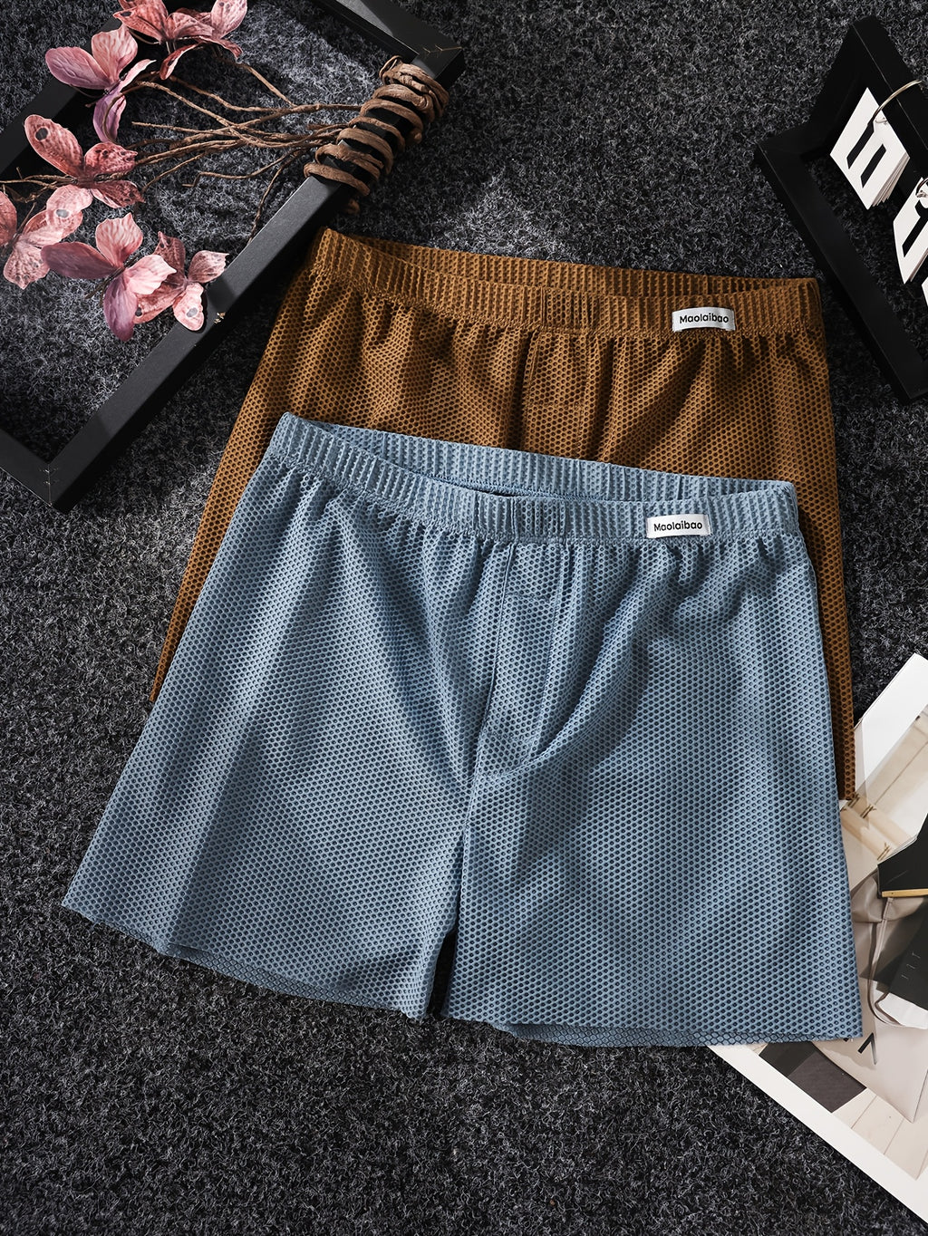 Boxer sans couture large homme — lot de 4, uni