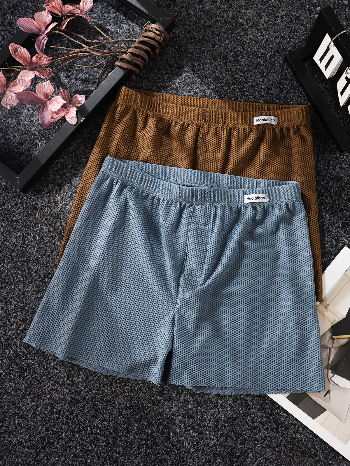 Boxer sans couture large homme — lot de 4, uni