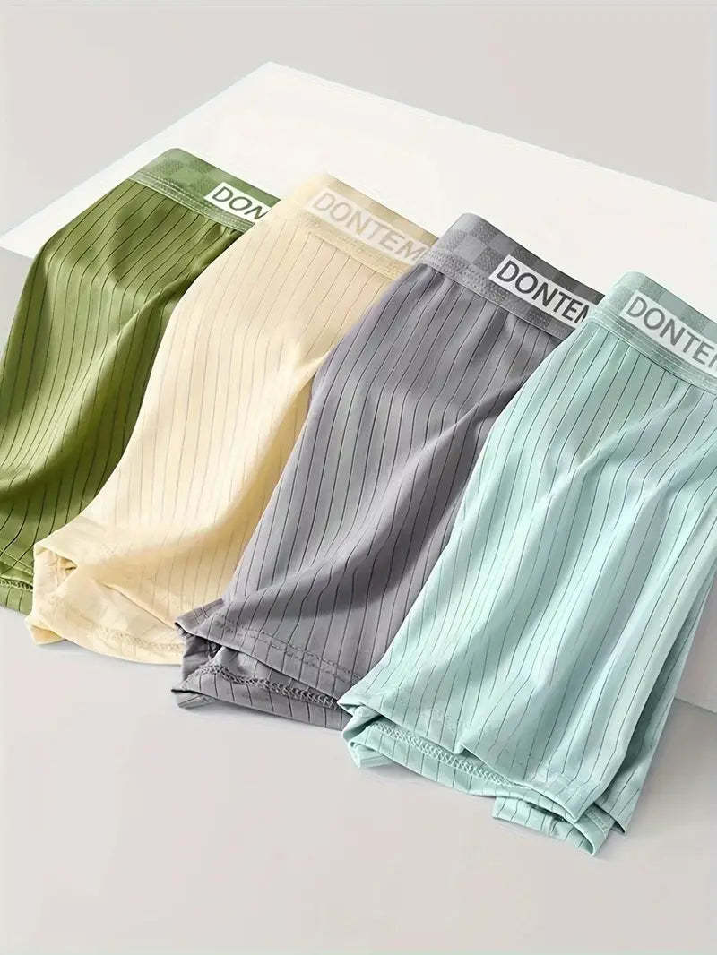 Boxer respirant sans couture homme — lot de 4, maille technique
